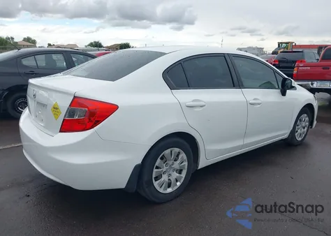 2012 Honda Civic Lx from USA, damaged, VIN 2HGFB2F57CH594137